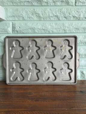 Vintage Nestle Metal Gingerbread Cookie Pan